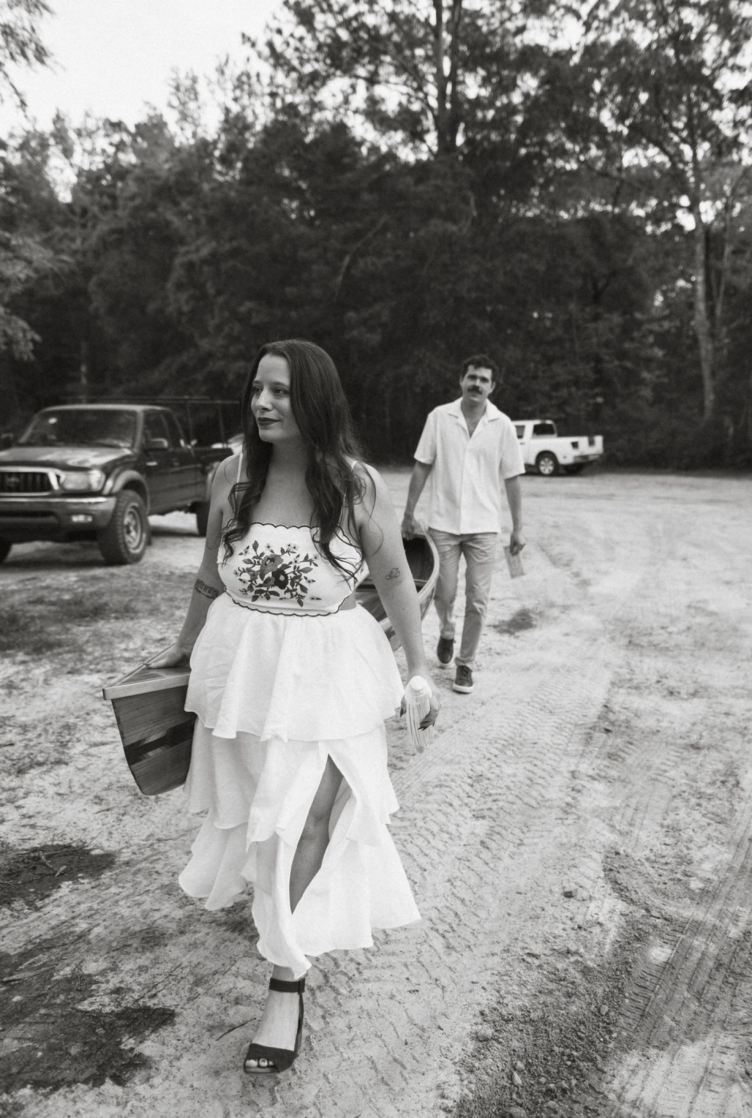 Romantic Canoe Engagement Session in Ebenezer Creek